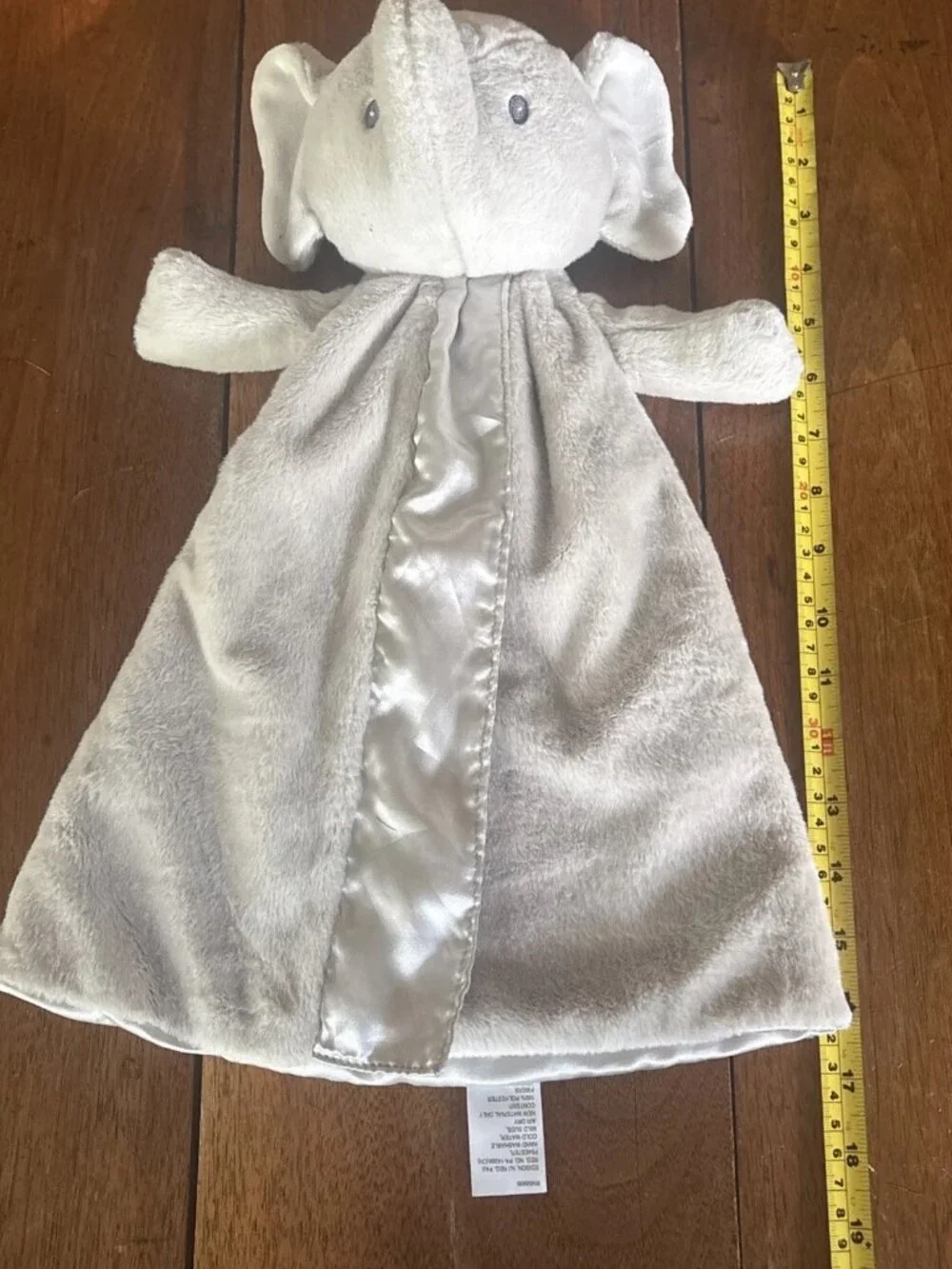 Gund Edgehill Collection Gray Elephant Lovey 16